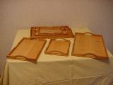 Brödfat-Brickor i oljad Al 4 storlekar 25 x18 cm, 35 x23 cm, 45 x 29 cm, 55 x 35 cm